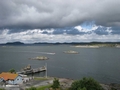 Väg 168/Södra Strandgatan, Blick von einer Brücke auf die Schären zwi Nordön und Instön