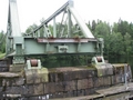 Brückenseitiges Widerlager der Drehbrücke