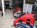 Blick von oben in die LKW Halle